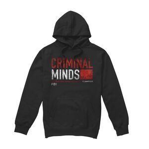 Criminal Minds Mens Title Card Hoodie / Black